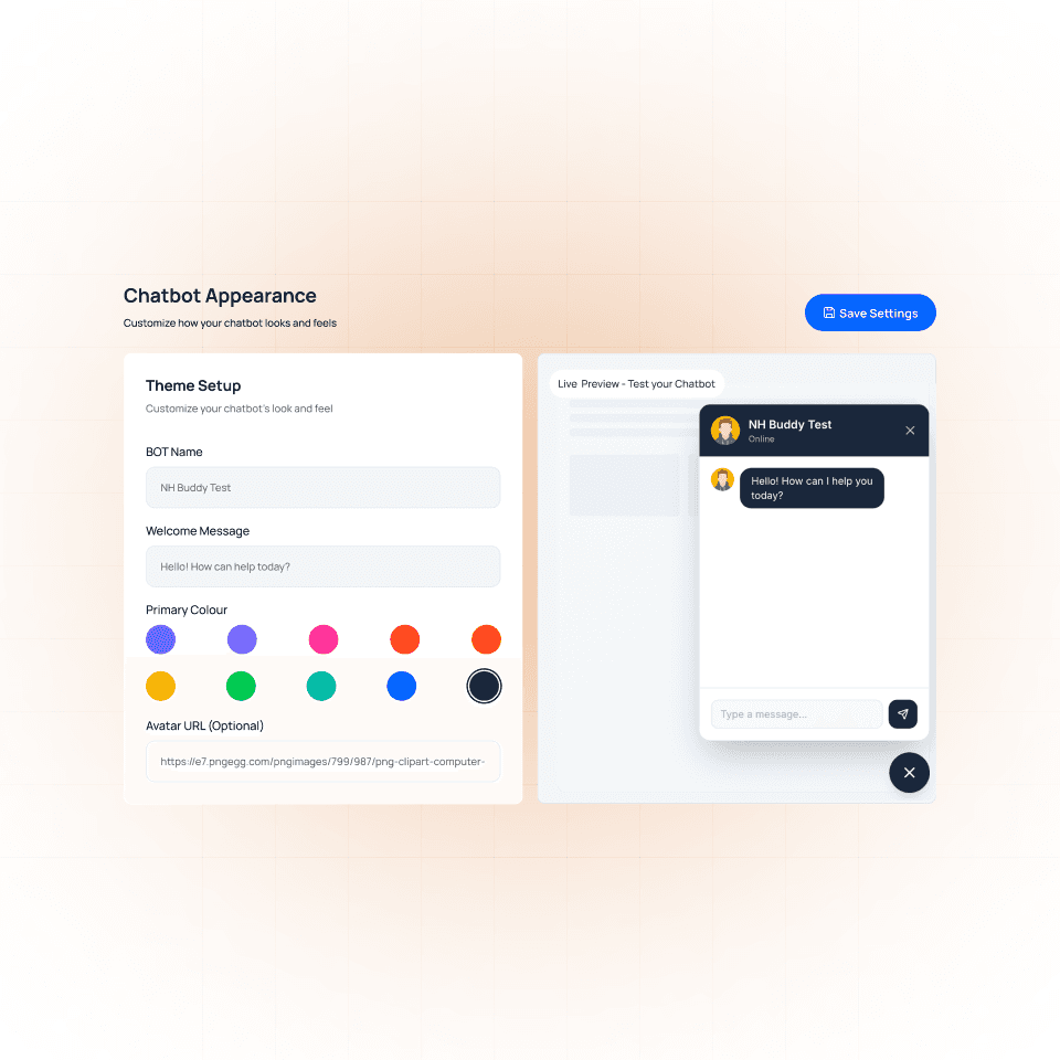 Customize the Experience Make it feel like your brand. Customize the look, behavior, and tone.